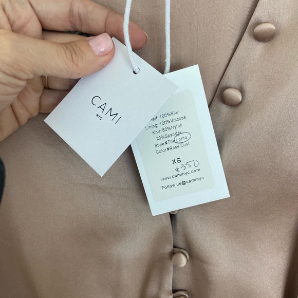 NWT Cami NYC Lorna Silk Satin Bodysuit - Picture 3 of 4